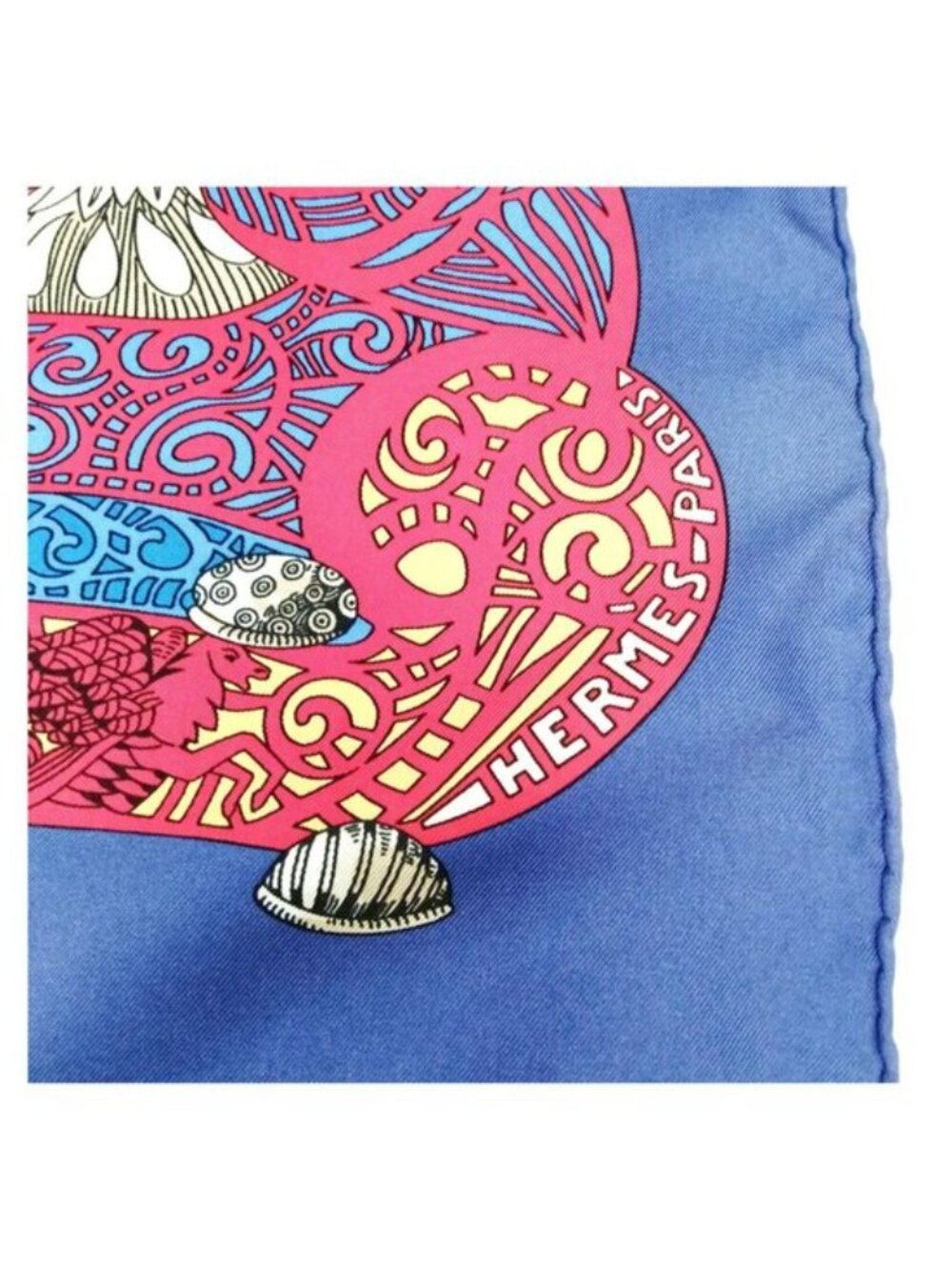 Hermes L'Atlantide Annie Faivre Carre 90 Silk Scarf - Picture 5 of 10